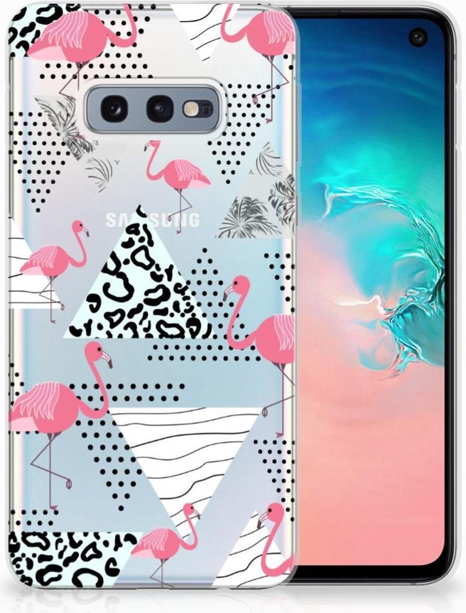 Samsung Galaxy S10e TPU Hoesje Flamingo Triangle