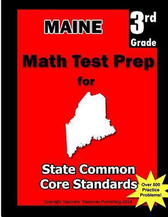 Maine 3rd Grade Math Test Prep - cover