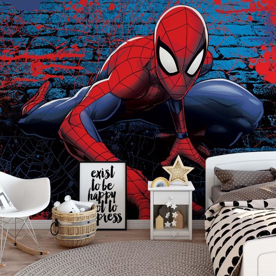 Fotobehang Marvel Spiderman | V8 - 368cm x 254cm | 130gr/m2 Vlies | bol.com