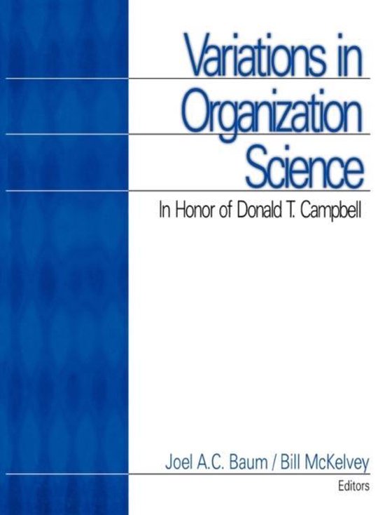 Variations in Organization Science - cover