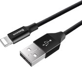 Baseus Apple Lightning charging cable - Zwart - 1.2m