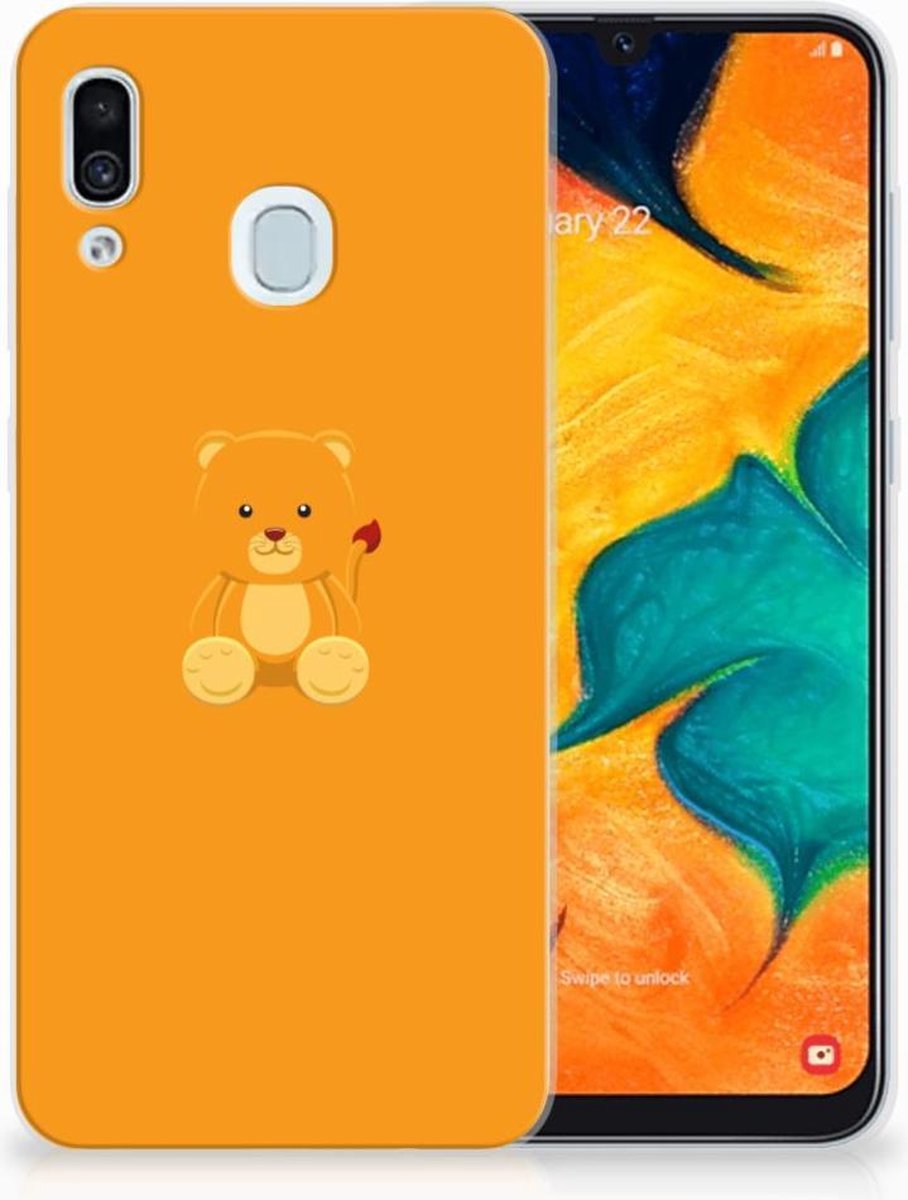 Samsung Galaxy A30 Telefoonhoesje met Naam Baby Beer