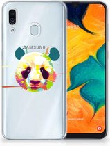 Geschikt voor Samsung Galaxy A30 | A20 TPU Hoesje Design Panda Color