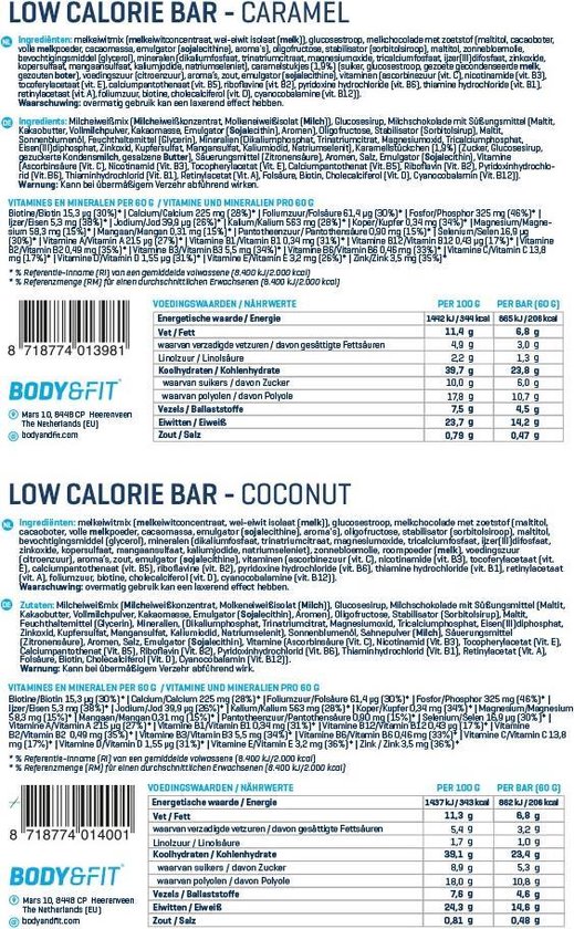 Body & Fit Meal Replacement Bar - Maaltijdreep Mix Box - Maaltijdvervanger - Proteine Repen - 1 box (12 eiwitrepen)