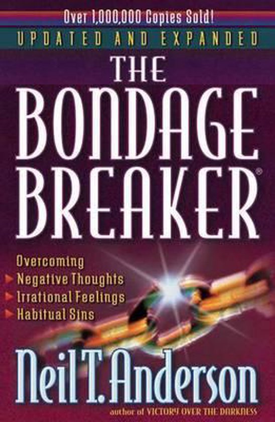 Boek 'The Bondage Breaker' met gouden kettingen die breken. Meer dan 1 miljoen verkocht.