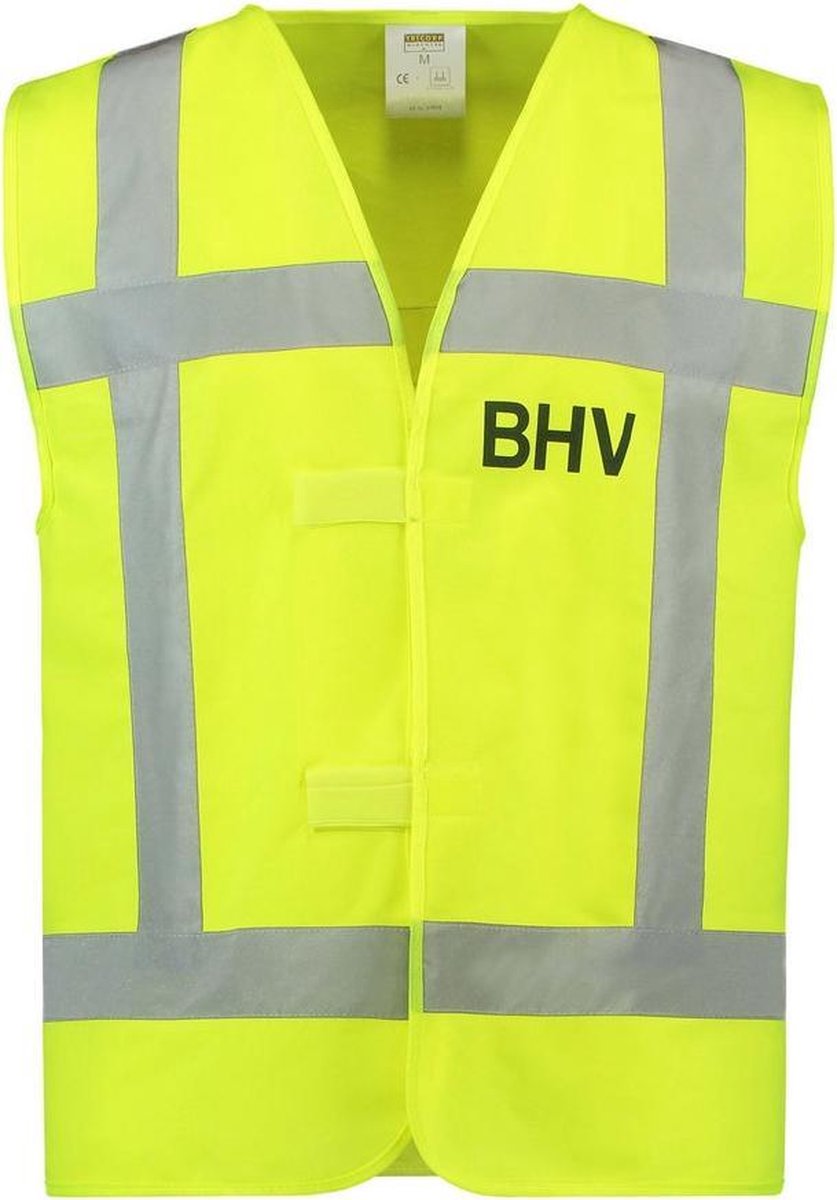 Tricorp Veiligheidsvest RWS BHV - Workwear - 453006 - Fluor Geel - maat M op Prijzenvolger.com