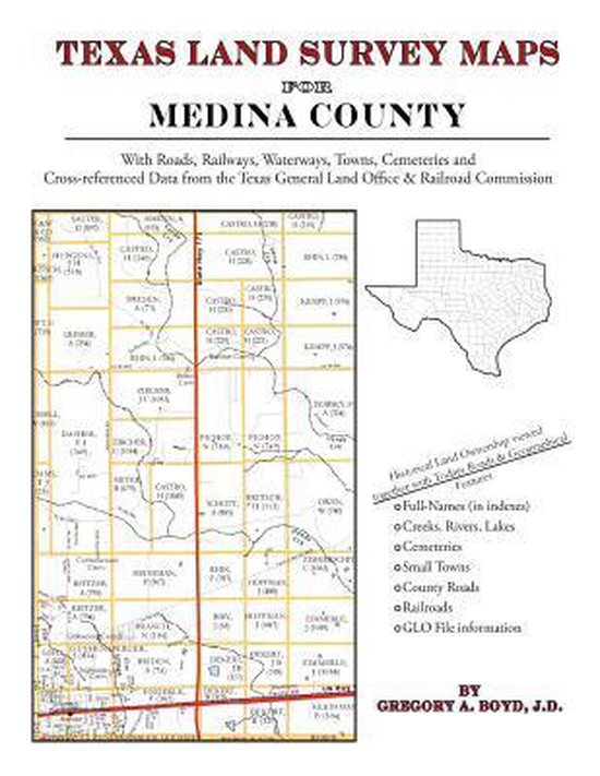 Texas Land Survey Maps For Medina County 9781420351002 Gregory A 5991
