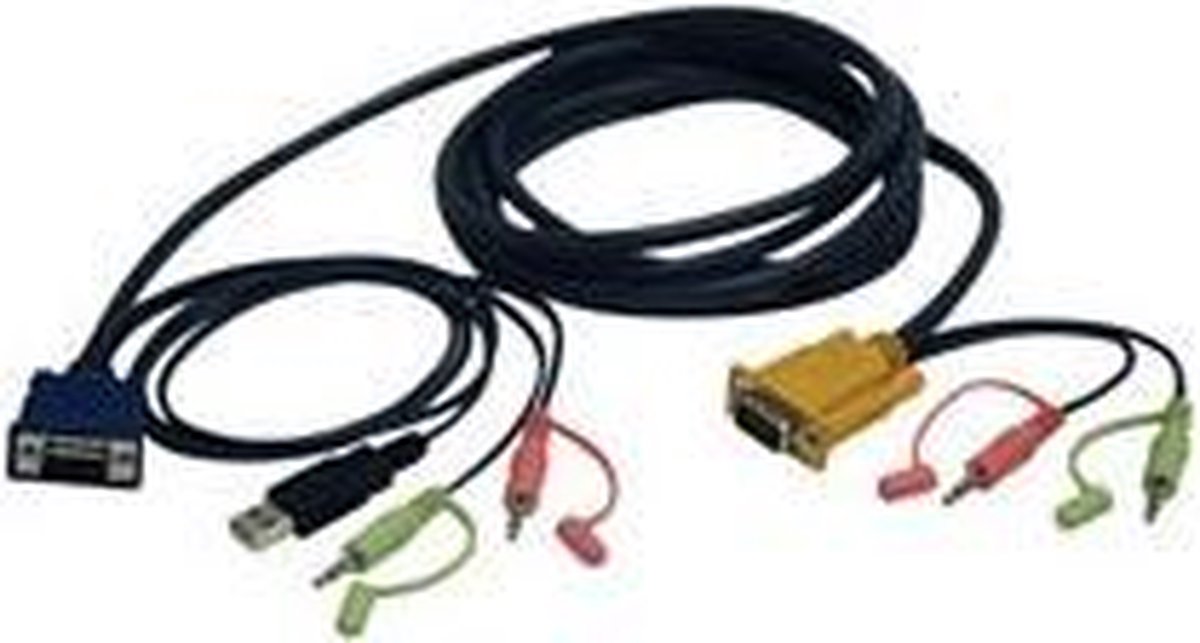 Tripp Lite P756-010 3.05m Zwart toetsenbord-video-muis (kvm) kabel