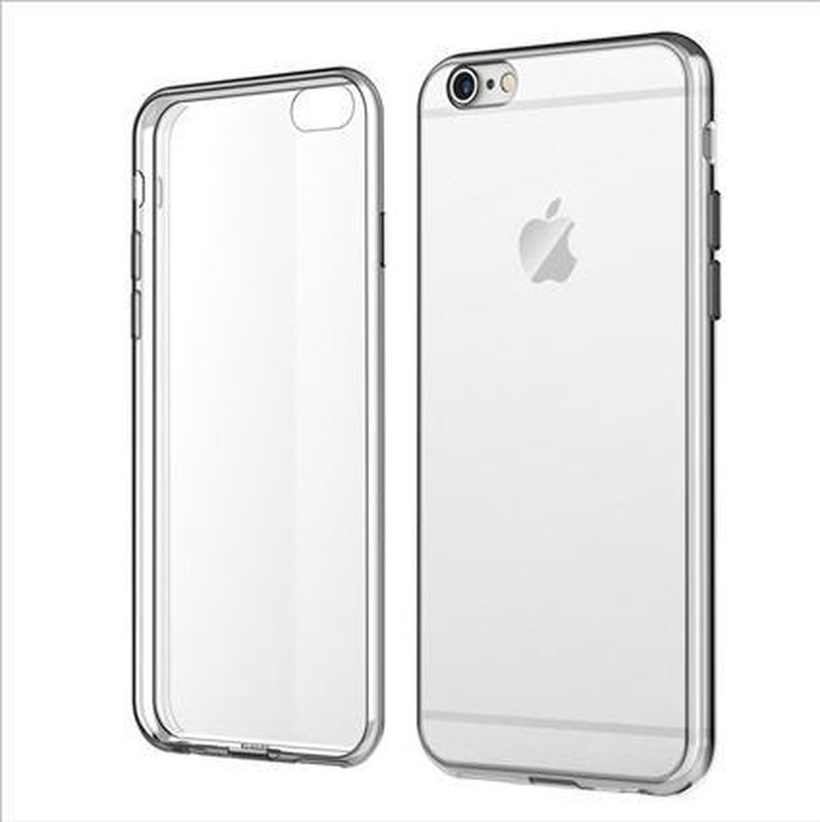 Apple - iPhone 6S - Siliconen hoesje - Met 2 extra screenprotectors