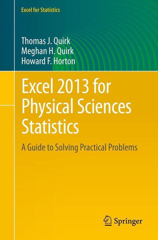 Mathematics and Statistics (R0) - Excel 2013 for Physical Sc ... - cover