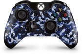 Xbox One Controller Skin Camo Blauw Sticker