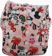 Wasbare Pocket Luier Microvezel Panda Liefde Zacht