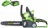 Greenworks G40CS30K4 Draadloze kettingzaag met 4Ah accu en lader | G-max 40 Volt | 30cm