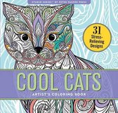 Cool Cats Adult Coloring Book (31 Stress-Relieving Designs)