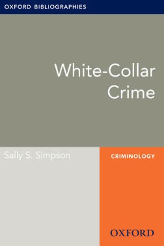 Oxford Bibliographies Online Research Guides - White-Collar  ... - cover