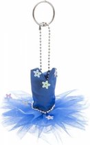 Ballet Cadeau Sleutelhanger met Tutu Blauw