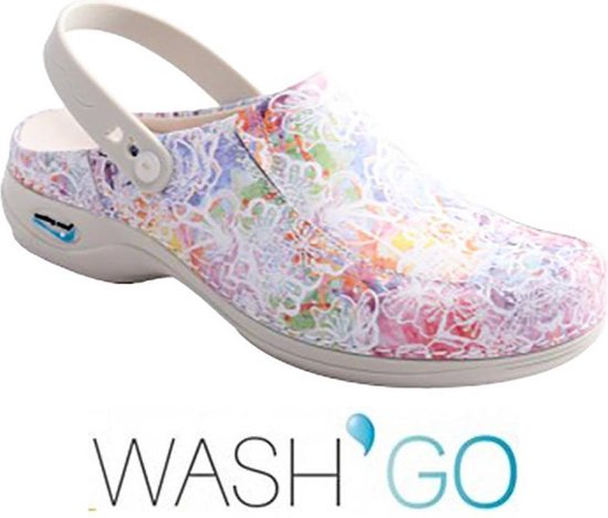 Nursing Care Clog Open Elastiek Bloemen Medische Klompen Dames bol