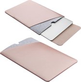 Laptop sleeve tot 13 inch met vilt – Grijs/Lichtroze