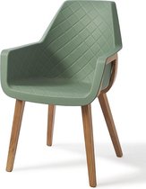 Riviera Maison Amsterdam City Dining Chair - Green - Eetkamerstoel