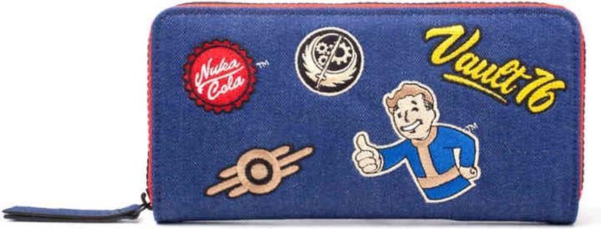 Fallout Vault 76 Denim portemonnee met patches
