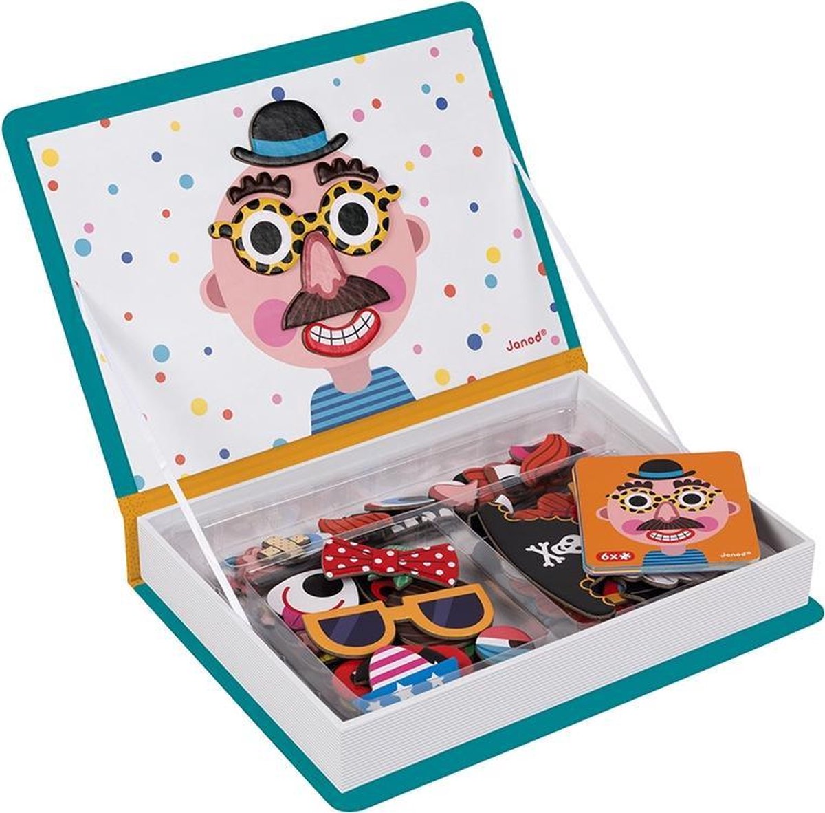 Janod - Magnetibook - Gekke gezichten jongens — afbeelding 5