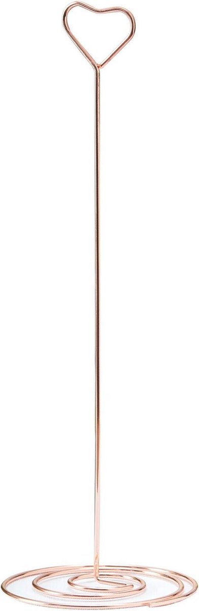 Winter Shore Gouden Hart Tafelnummerhouders – 24 Stuks, Met Blanco Plaatskaartjes, Roestvrij Staal, Ideaal Voor Bruiloften En Feesten