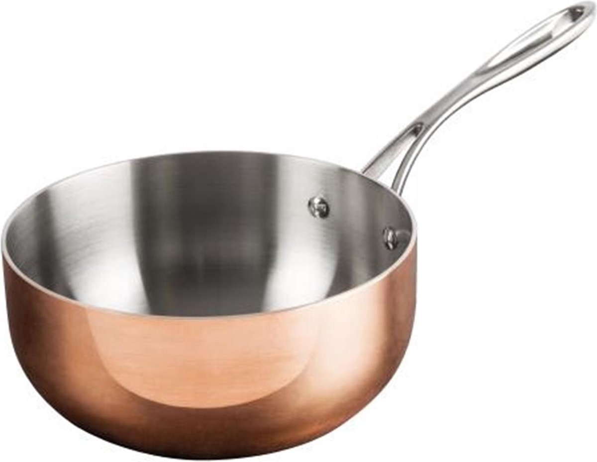 Triwall Koperen Sauteuse Conisch - 20cm - Vogue CM677 - Horeca & Professioneel
