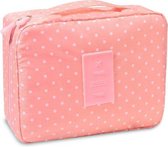 Travel 'Pink Dot' Toilettas Roze Stippen | Make Up Organizer/Travel Bag/Reistas | Fashion Favorite