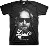 The Big Lebowski Heren Tshirt -M- The Dude II Zwart