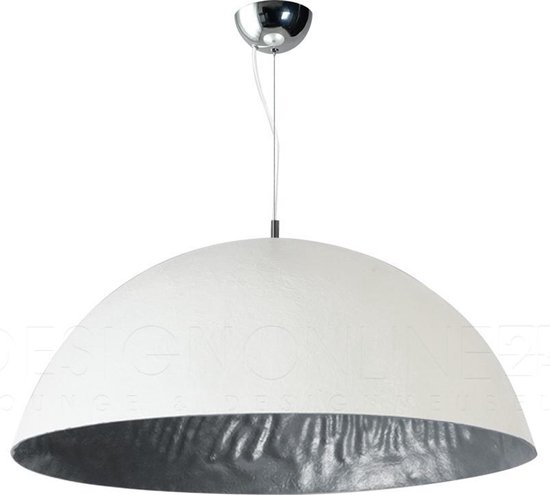 ETH Sale - Hanglamp Mezzo Tondo - Diameter Ø70 cm - Witte Buitenkant -  Zilveren Binnenkant | bol.com