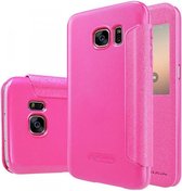 Nillkin - Samsung Galaxy S7 Hoesje - Leather Case Sparkle Series Window View Roze