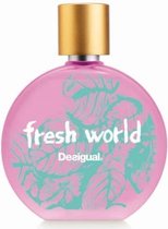 MULTI BUNDEL 4 stuks Desigual Fresh World Woman Eau De Toilette Spray 100ml