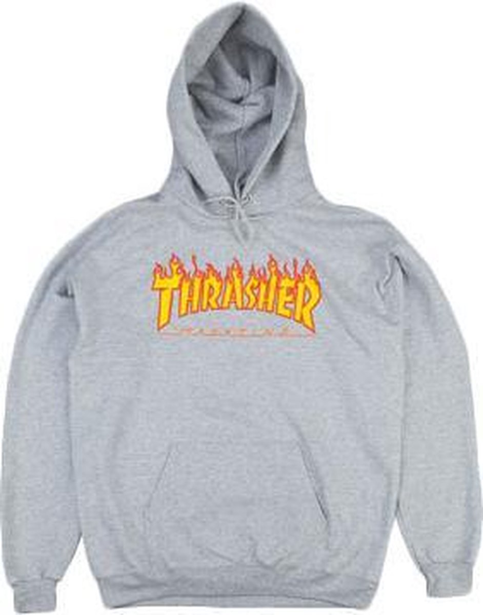 THRASHER Flame Hoodie - Grey | bol.com