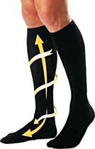 Chaussettes de compression unisexes Miracle Socks - Noir - 1 paire - Taille 41-46
