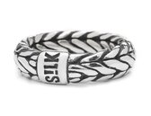 SILK Jewellery - Zilveren Ring - Zipp - 352.19.5 - Maat 19.5