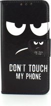 Xssive Hoesje voor Motorola Moto G6 - Book Case - Don't Touch My Phone