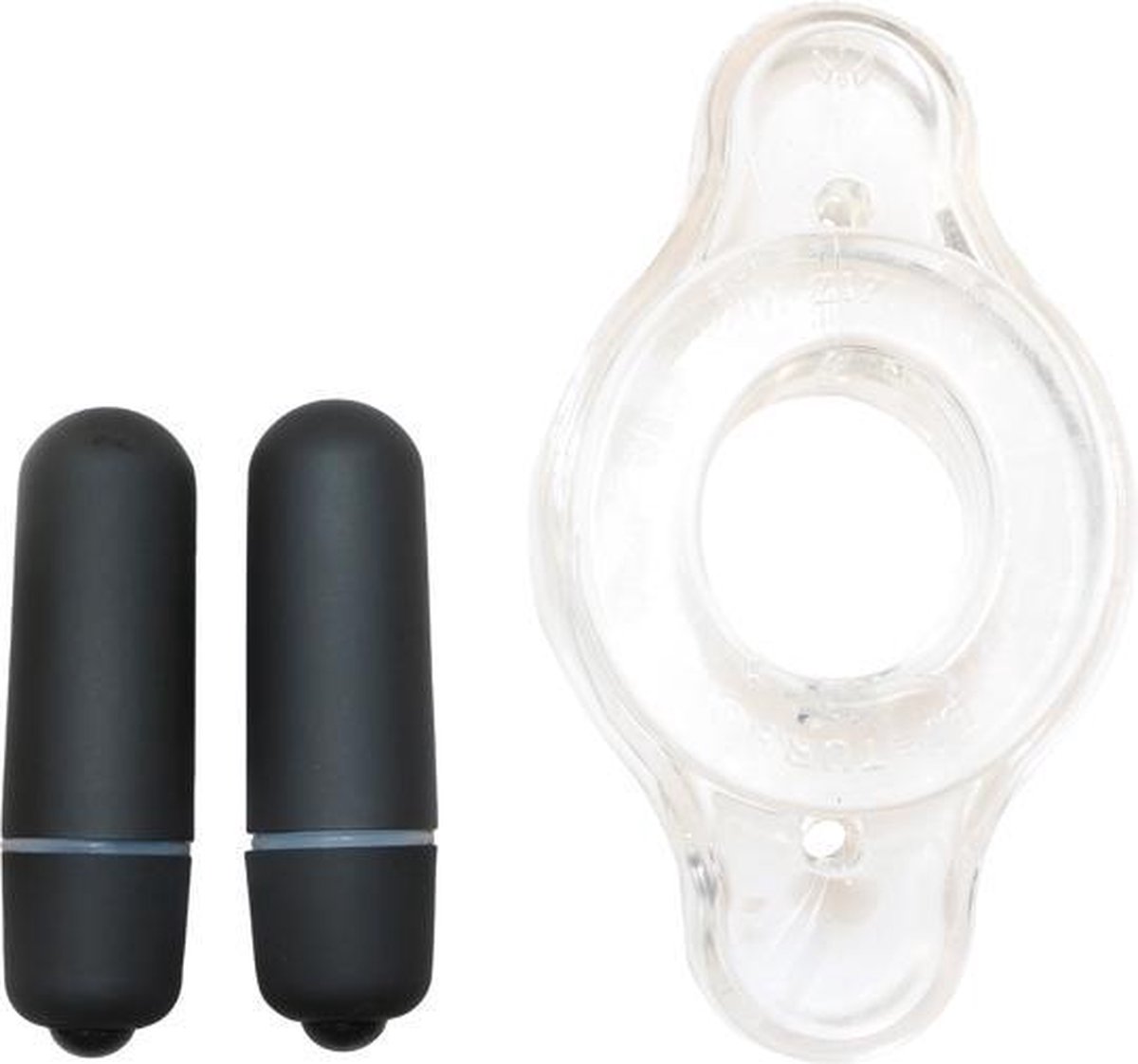 Goedkoopste ZiZi - Turbo - Vibrerende Cockring met 2 bullet vibrators - Transparant