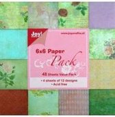 Joy! Crafts Papierblok 6'x6' Flower Booming 48 vel, 12x4 design