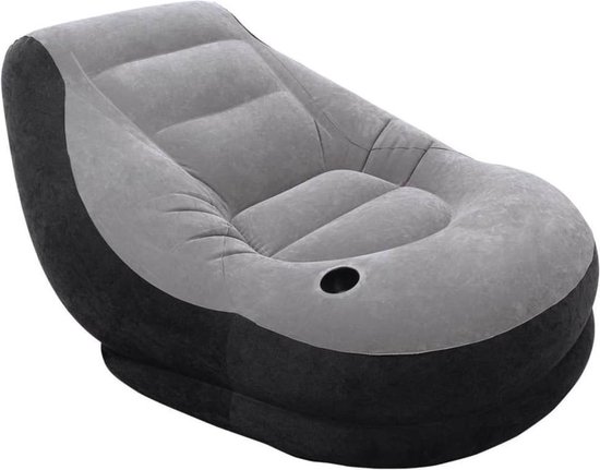 | Intex Opblaasstoel met poef Ultra Lounge Relax 68564NP Opblaasbare Intex Intex Ultra Lounge opblaasstoel met poef