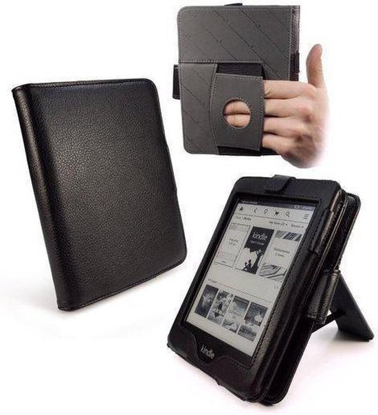 TuffLuv Embrace Plus case FX Leren Kindle paperwhite zwart