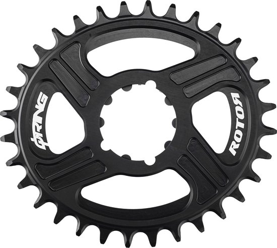 Absolute black Oval Sram Direct Mount GXP/BB30 Chainring, Red | Bikeinn