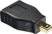 Lindy Displayport / Mini-Displayport Adapter [1X Mini-Displayport Stekker - 1X Displayport Bus] Zwart