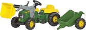 Rolly Toys 023110 RollyKid John Deere Tractor met Lader en Aanhanger