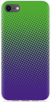 iPhone 8 Hoesje lime paarse cirkels - Designed by Cazy