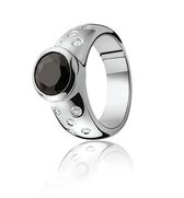 ZINZI zilveren ring zwart ZIR575Z