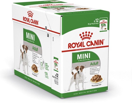 Royal Canin Mini - Adult - Natvoer Hond - Pouch - 12 x 85 g