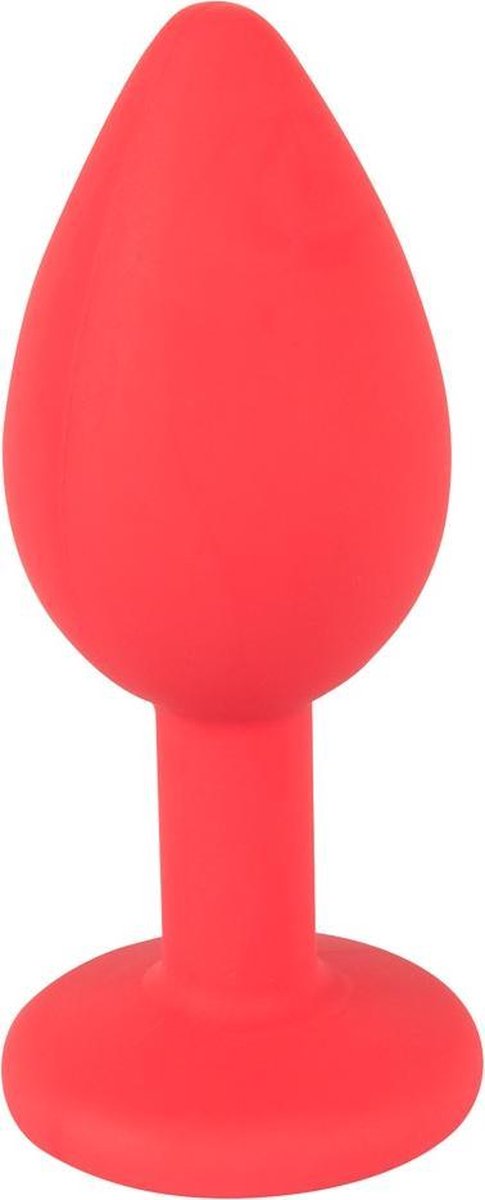 Goedkoopste You2Toys – Siliconen Buttplug Sierlijk en Flexibel daarnaast Makkelijk in te Brengen met Rode Edelsteen Maat S – Rood
