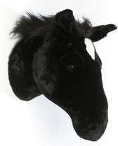 Wild&Soft- Wanddecoratie dierenkop pluche paard bruin Scarlett