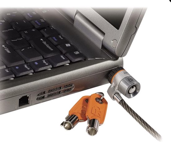 Câble De Sécurité Kensington K64186fm Avec Verrou à Clé - Protection Anti-vol Pour PC Portable - 9