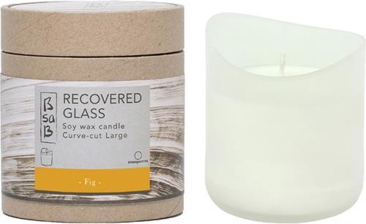 Bsab Candle Recovered Glass Transpa